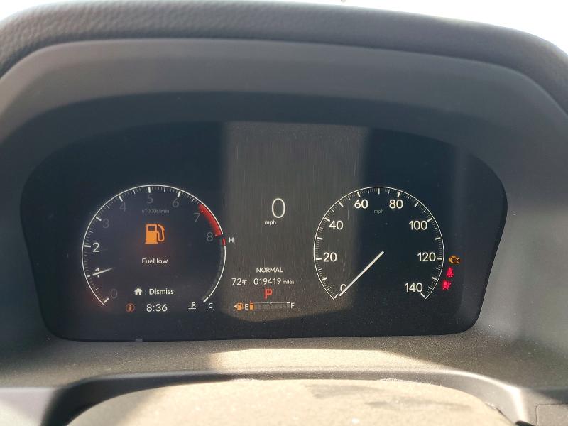 2025 Honda Ridgeline VIN 5FPYK3F57SB038628 COPART salvage auction — FRONT END, Ca - Non-Repairable Vehicle Cert, sold $6,200 on 2026-07-27 (photo 9)