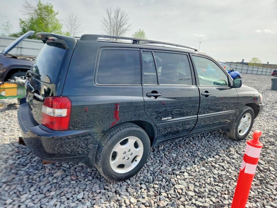2007 Toyota Highlander VIN JTEEP21A370189995 COPART salvage auction — FRONT END, Mn - Cert Of Title-Prior Salvage, sold $925 on 2026-07-06 (photo 3)