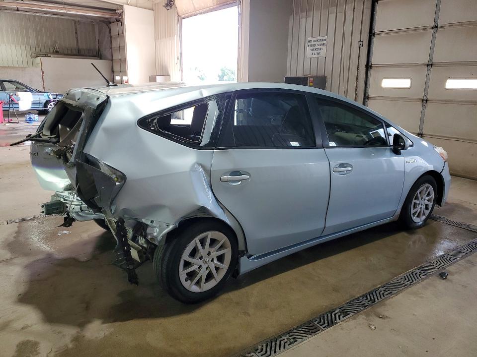 2012 Toyota Prius VIN JTDZN3EUXC3073305 COPART salvage auction — REAR END, Pa - Certificate Of Salvage, sold $725 on 2026-07-16 (photo 3)
