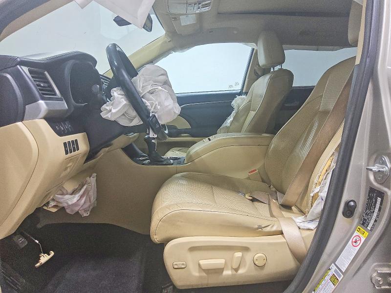 2014 Toyota Highlander VIN 5TDDKRFH2ES066096 COPART salvage auction — FRONT END, Az - Cert Of Title - Salvage, sold $5,800 on 2026-07-21 (photo 7)