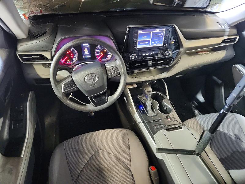 2021 Toyota Highlander VIN 5TDCZRBHXMS058128 COPART salvage auction — FRONT END, PA - CERTIFICATE OF SALVAGE, sold $7,000 on 2026-07-02 (photo 8)
