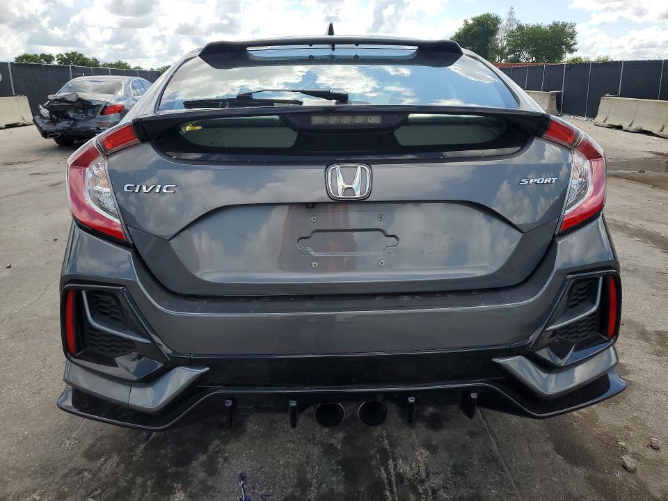 2021 Honda Civic VIN SHHFK7H45MU412246 COPART salvage auction — FRONT END, Fl - Certificate Of Destruction, sold $3,050 on 2026-07-02 (photo 6)