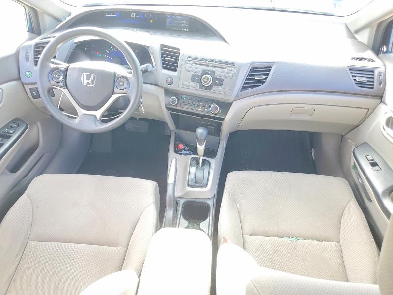 2012 Honda Civic VIN 19XFB2F54CE081521 COPART salvage auction — SIDE, Nc - Salvage Certificate Of Title, sold $2,300 on 2026-07-03 (photo 8)