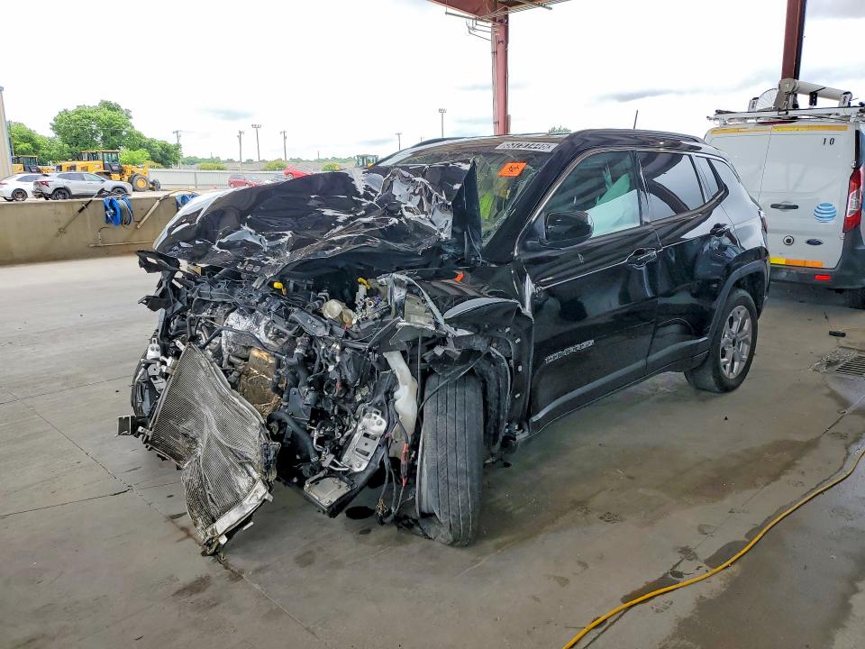 2025 Jeep Compass VIN 3C4NJDBN8ST607708 COPART salvage auction — FRONT END, Tx - Certificate Of Title, sold $575 on 2026-07-09 (photo 1)