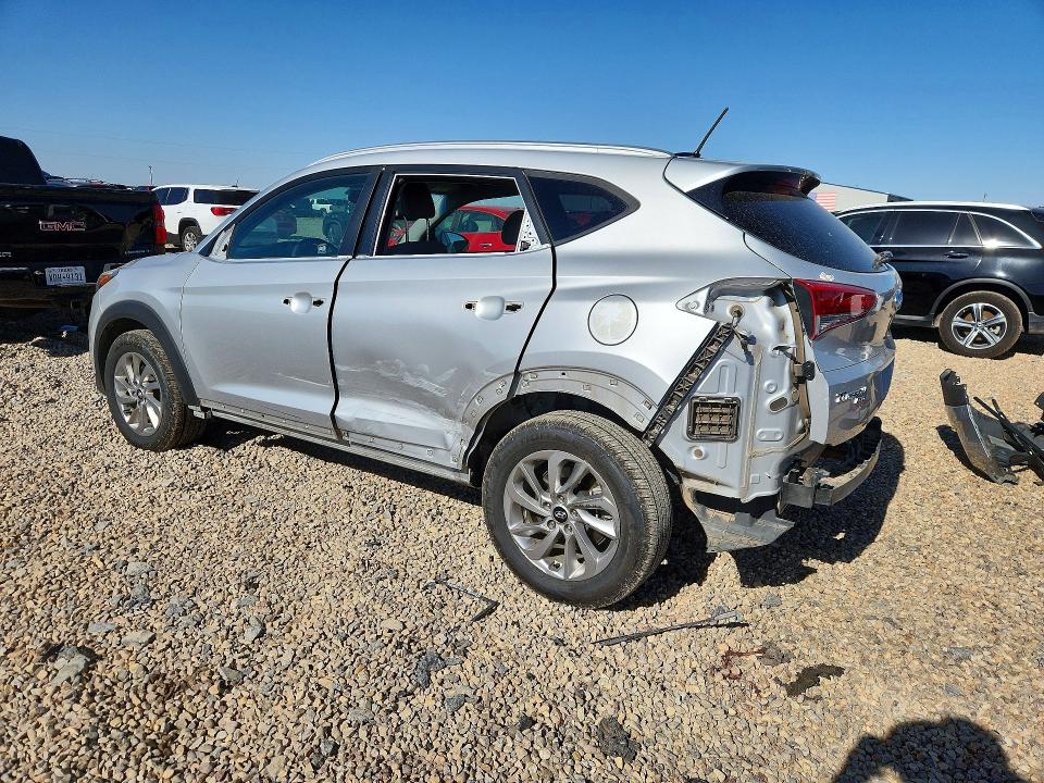 2017 Hyundai Tucson VIN KM8J33A21HU302491 COPART salvage auction — REAR END, Tx - Salvage Vehicle Title, sold $2,700 on 2026-07-07 (photo 2)