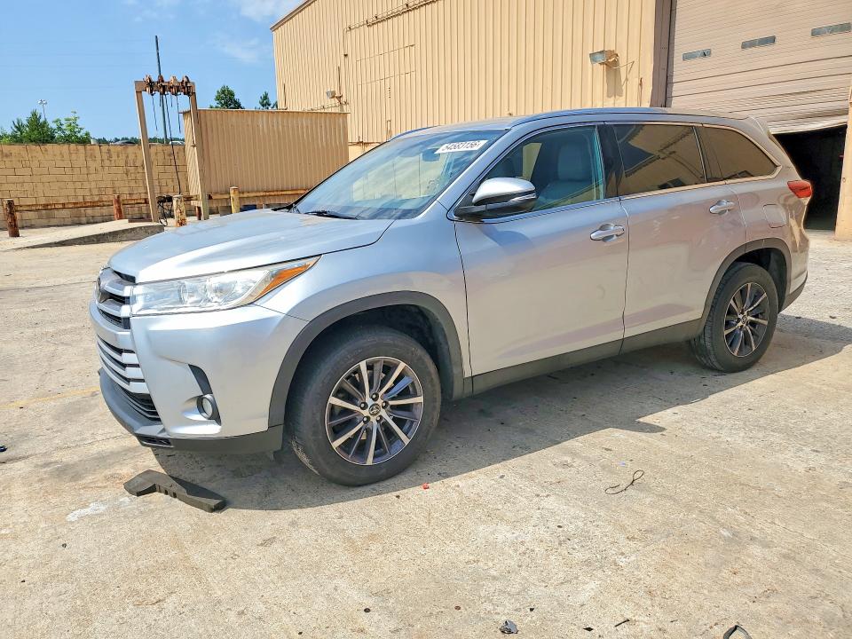 2019 Toyota Highlander VIN 5TDKZRFH4KS550625 COPART salvage auction — MINOR DENT/SCRATCHES, Ga - Certificate Of Title, sold $13,200 on 2026-07-27 (photo 1)