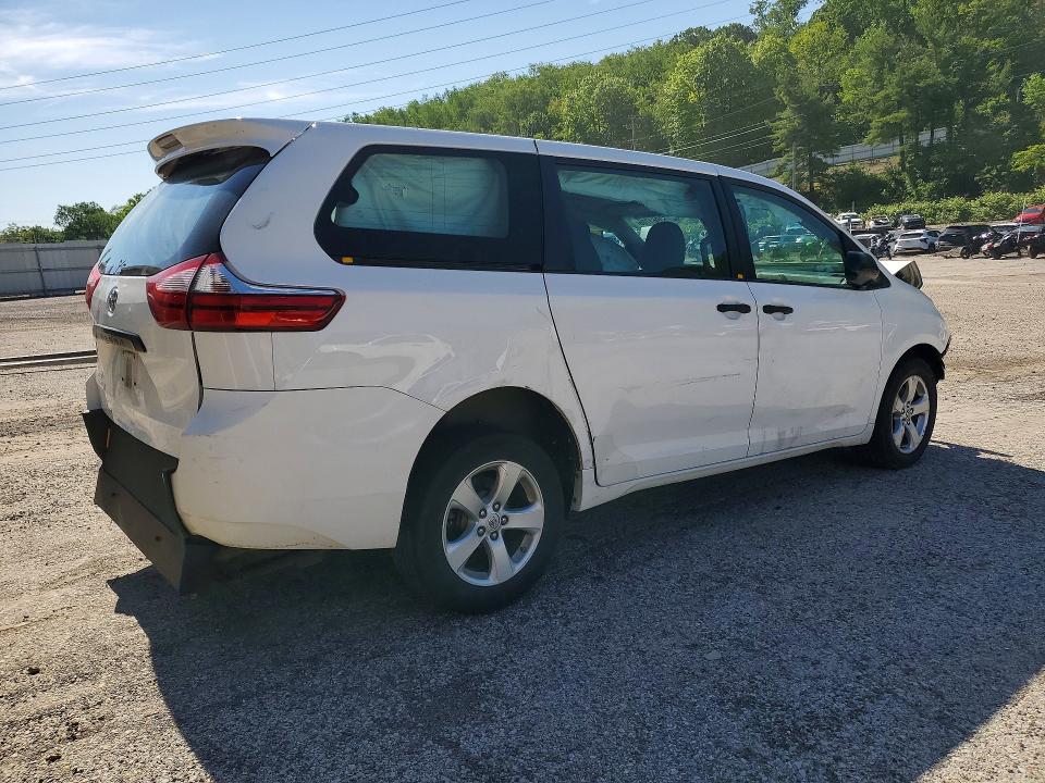 2017 Toyota Sienna VIN 5TDZZ3DC9HS826826 COPART salvage auction — FRONT END, Pa - Certificate Of Salvage, sold $1,700 on 2026-07-08 (photo 3)