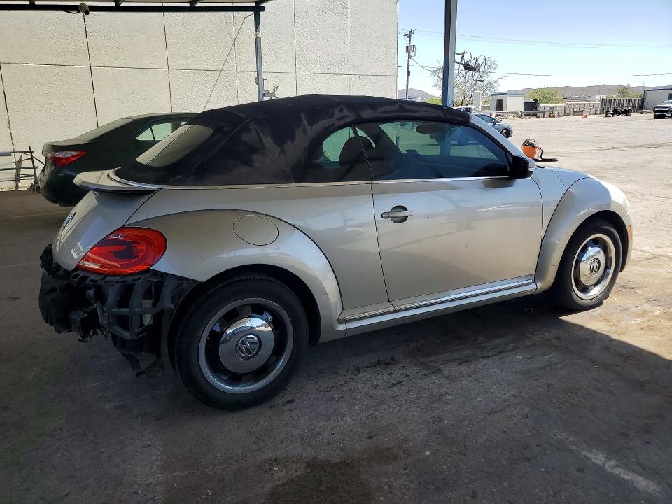 2015 Volkswagen Beetle VIN 3VW517AT4FM823568 COPART salvage auction — REAR END, Tx - Salvage Vehicle Title, sold $125 on 2026-07-10 (photo 3)