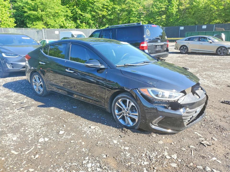 2017 Hyundai Elantra VIN KMHD84LF0HU279113 COPART salvage auction — SIDE, MD - PARTS ONLY-NO TITLE LETTER, sold $1,150 on 2026-07-10 (photo 4)