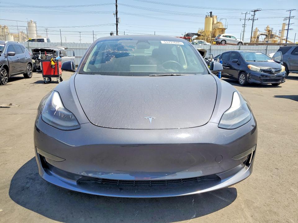 2022 Tesla VIN 5YJ3E1EA3NF361950 COPART salvage auction — REAR END, Ca - Salvage Certificate, sold $7,300 on 2026-07-15 (photo 5)
