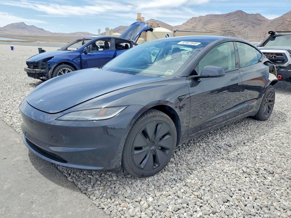 2025 Tesla Model 3 VIN 5YJ3E1EA0SF011168 COPART salvage auction — REAR END, Nv - Salvage Title, sold $13,000 on 2026-07-13 (photo 1)