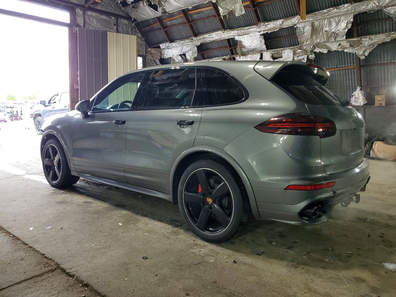 2018 Porsche Cayenne VIN WP1AD2A27JLA80755 COPART salvage auction — Front End, IN - CERT OF TITLE-SALVAGE TITLE (P), sold $14,900 on 2026-07-06 (photo 2)