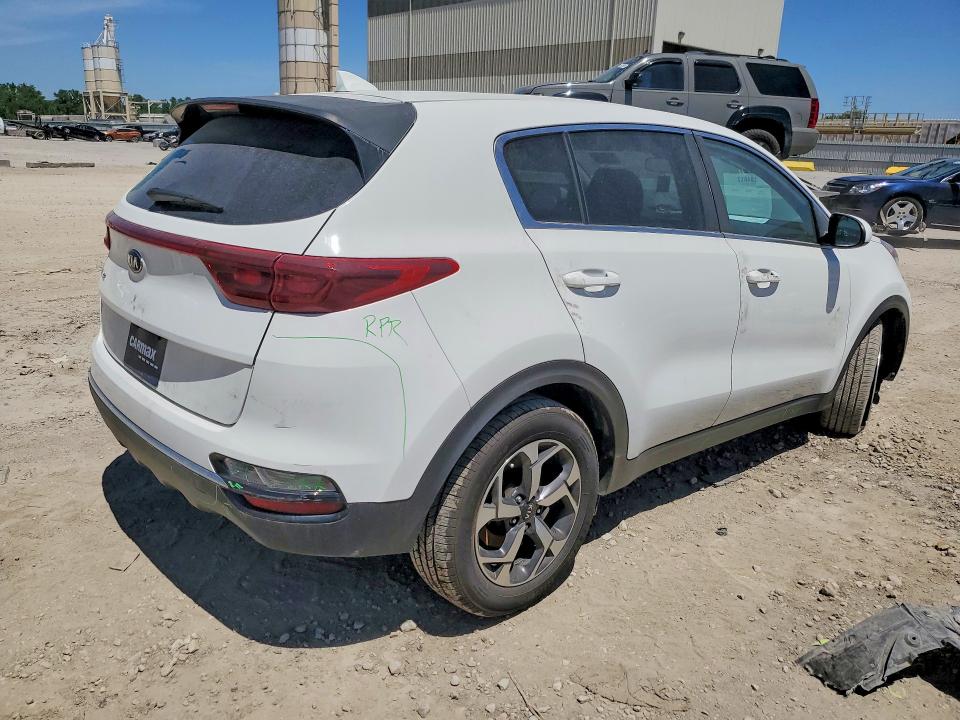 2020 Kia Sportage VIN KNDPM3AC3L7725651 COPART salvage auction — VANDALISM, Ks - Cert Of Title-Salvage, sold $4,800 on 2026-07-16 (photo 3)