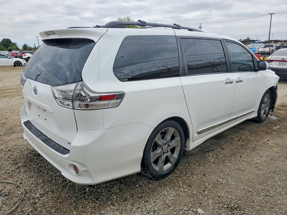 2014 Toyota Sienna VIN 5TDXK3DC8ES460543 COPART salvage auction — FRONT END, Ca - Salvage Certificate, sold $2,600 on 2026-07-02 (photo 3)