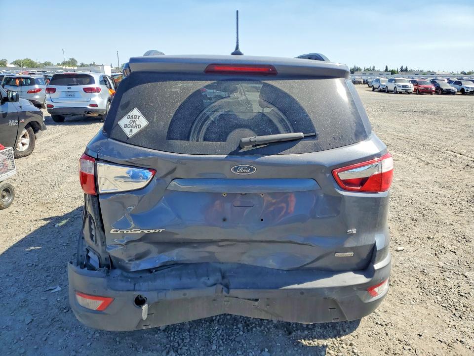 2018 Ford Ecosport VIN MAJ3P1TE5JC221430 COPART salvage auction — REAR END, Ca - Salvage Certificate, sold $1,100 on 2026-07-09 (photo 6)