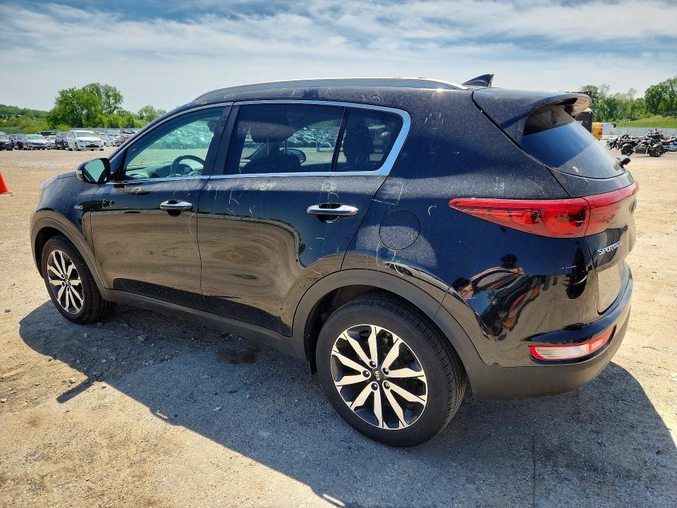 2018 Kia Sportage VIN KNDPNCAC8J7355694 COPART salvage auction — HAIL, Wi - Certificate Of Title, sold $3,200 on 2026-07-28 (photo 2)