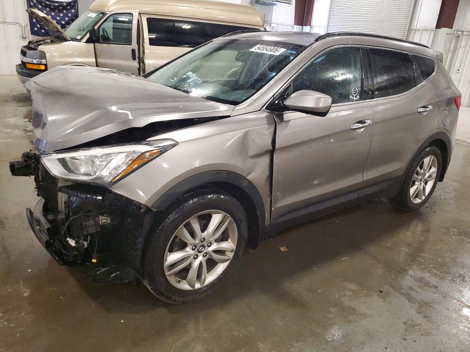 2013 Hyundai Santa fe VIN 5XYZU3LA6DG068367 COPART salvage auction — FRONT END, Mn - Cert Of Title-Prior Salvage, sold $525 on 2026-07-13 (photo 1)