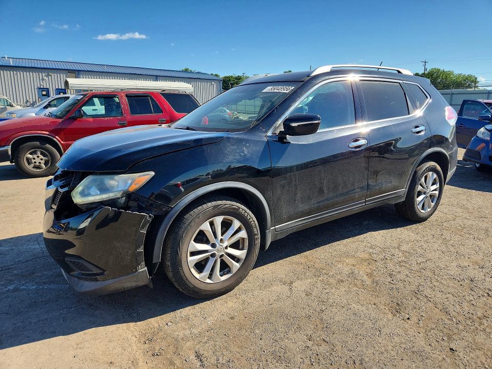 2015 Nissan Rogue VIN KNMAT2MV9FP524762 COPART salvage auction — FRONT END, Pa - Certificate Of Salvage, sold $1,350 on 2026-07-10 (photo 1)