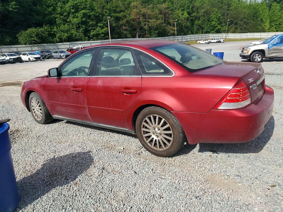 2006 Mercury Montego VIN 1MEFM42116G603212 COPART salvage auction — ENGINE BURN, Ms - Cert Of Title-Salvaged, sold $150 on 2026-07-08 (photo 2)