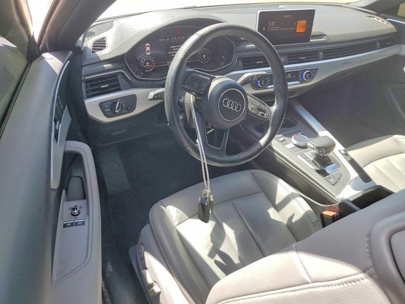 2018 Audi A5 VIN WAUNNAF5XJA000659 COPART salvage auction — REAR END, Ca - Salvage Certificate, sold $6,600 on 2026-07-06 (photo 8)