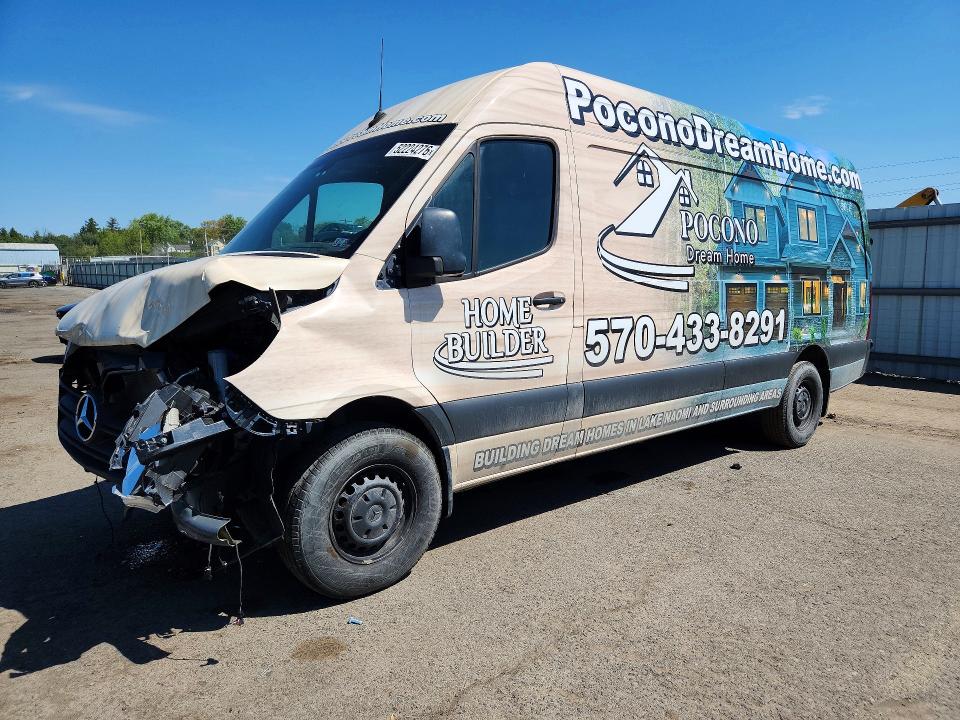 2024 Mercedes-benz Sprinter VIN W1Y4NCHY1RT186086 COPART salvage auction — FRONT END, Pa - Certificate Of Salvage, sold $17,900 on 2026-07-15 (photo 1)