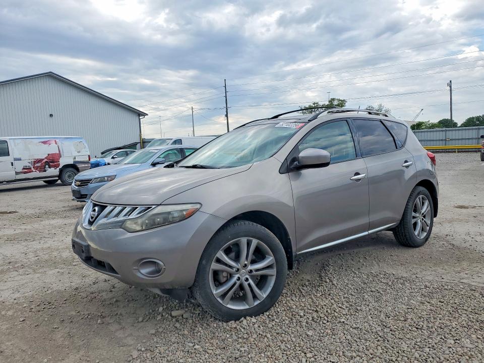 2010 Nissan Murano VIN JN8AZ1MW7AW107743 COPART salvage auction — HAIL, IA - CERT OF TITLE-SALVAGE TITLE, sold $1,500 on 2026-07-31 (photo 1)