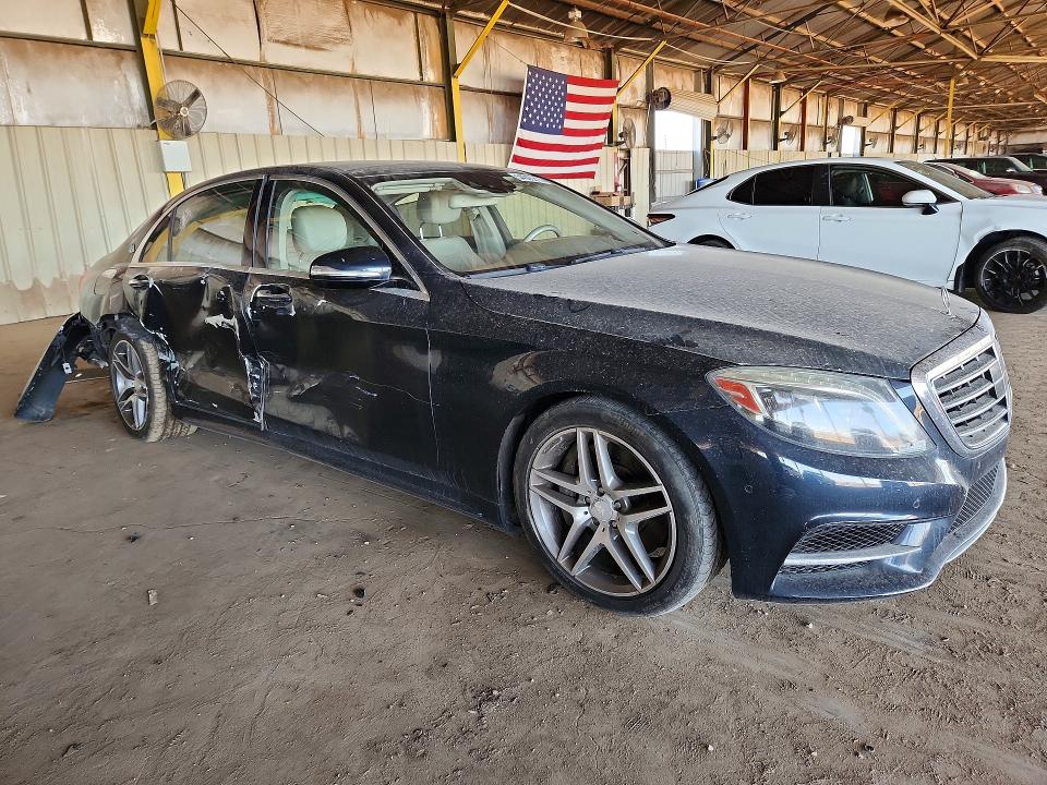 2014 Mercedes-benz S-klasse VIN WDDUG8CB7EA009262 COPART salvage auction — REAR END, Az - Certificate Of Title, sold $3,700 on 2026-07-06 (photo 4)