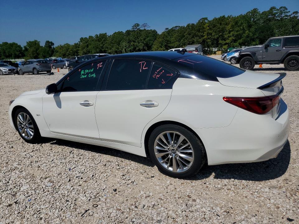 2018 Infiniti Q50 VIN JN1EV7AP5JM363256 COPART salvage auction — SIDE, TX - CERTIFICATE OF TITLE, sold $3,800 on 2026-07-17 (photo 2)