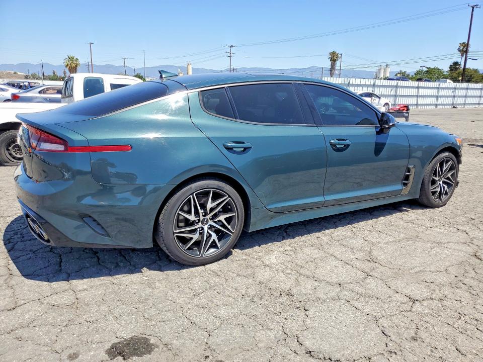 2022 Kia Stinger VIN KNAE35LD0N6119127 COPART salvage auction — FRONT END, Ca - Salvage Certificate, sold $150 on 2026-07-16 (photo 3)