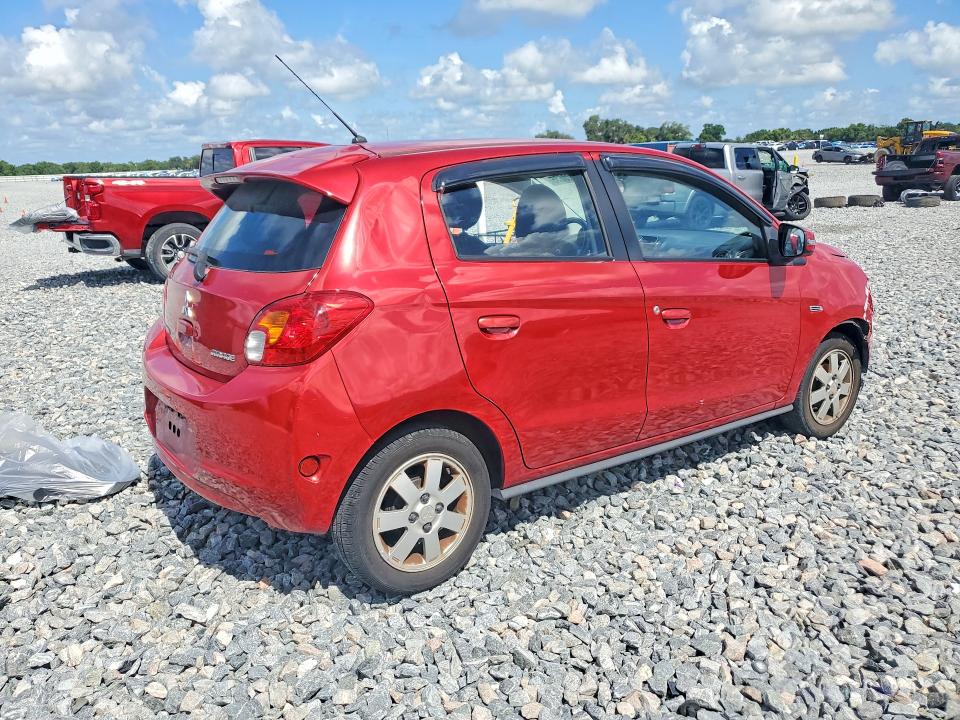 2015 Mitsubishi Mirage VIN ML32A4HJ8FH035117 COPART salvage auction — FRONT END, FL - CERT OF TITLE SLVG REBUILDABLE, sold $475 on 2026-07-24 (photo 3)