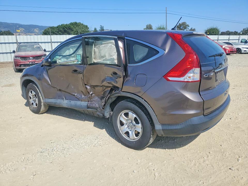 2014 Honda Cr-v VIN 2HKRM4H38EH662016 COPART salvage auction — ROLLOVER, Ca - Salvage Certificate, sold $1,350 on 2026-07-09 (photo 2)