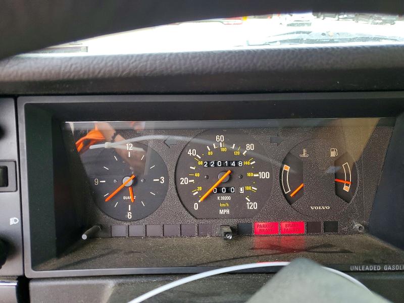 1993 Volvo 240 series VIN YV1AW8804P1951497 COPART salvage auction — FRONT END, Sc - Cert Of Title-Salvage, sold $350 on 2026-08-10 (photo 9)