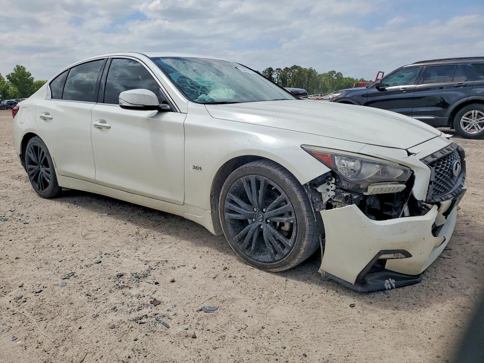 2018 Infiniti Q50 VIN JN1EV7AP6JM355862 COPART salvage auction — FRONT END, Tx - Salvage Vehicle Title, sold $3,000 on 2026-07-31 (photo 4)