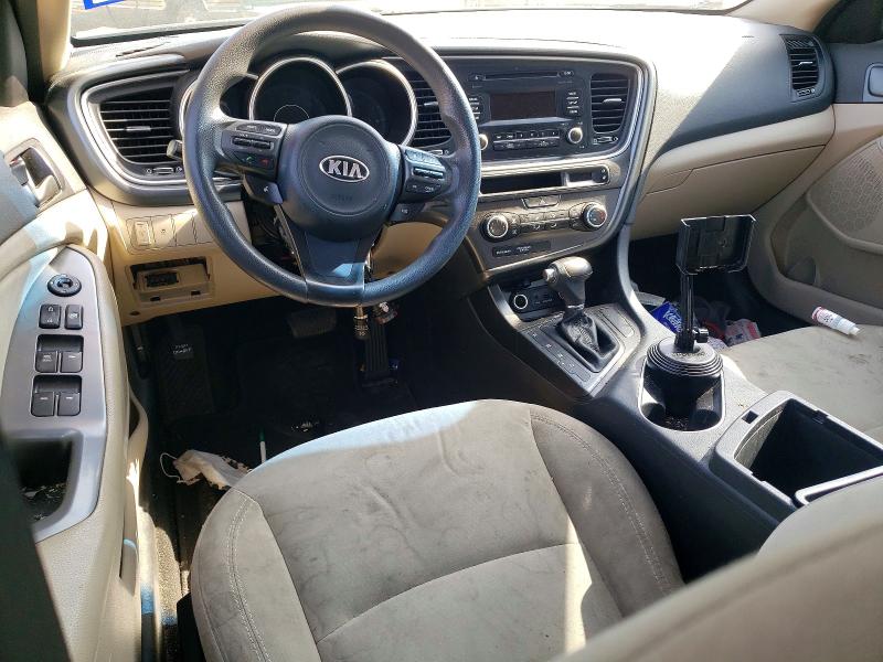 2015 Kia Optima VIN 5XXGM4A72FG457177 COPART salvage auction — MINOR DENT/SCRATCHES, Tx - Salvage Vehicle Title, sold $1,250 on 2026-07-02 (photo 8)