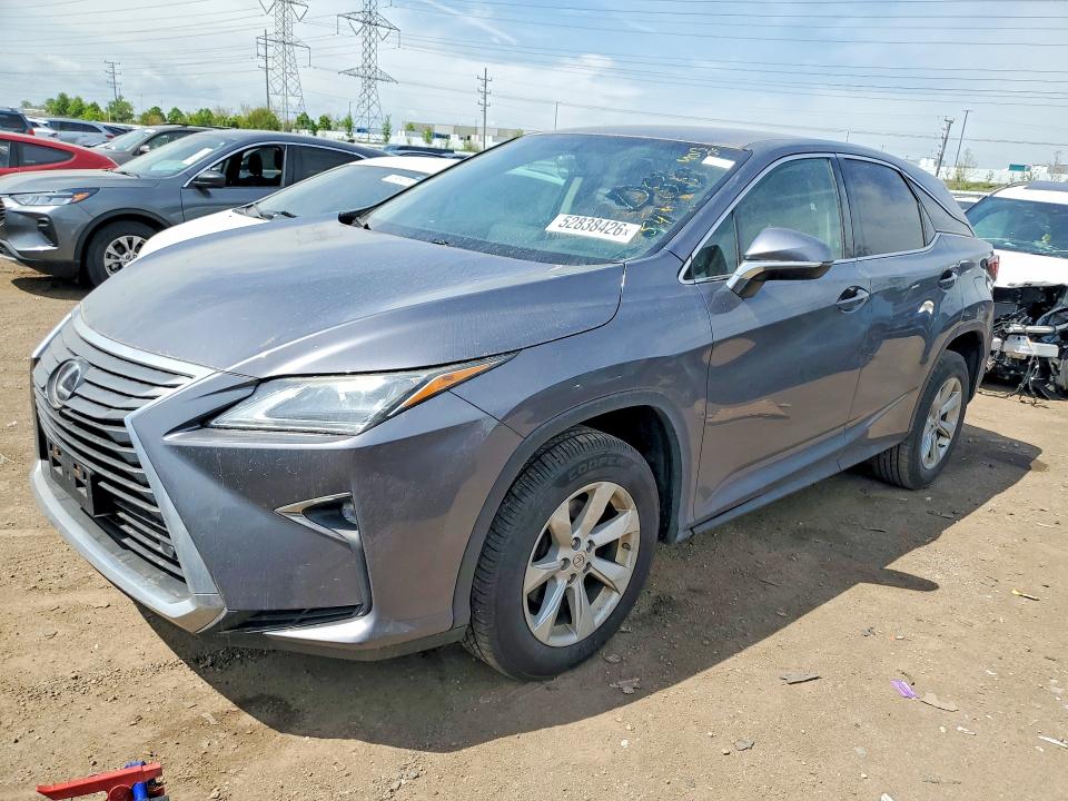 2016 Lexus Rx 350 VIN 2T2BZMCA2GC002175 COPART salvage auction — MINOR DENT/SCRATCHES, IL - CERTIFICATE OF TITLE (P), sold $13,200 on 2026-07-28 (photo 1)