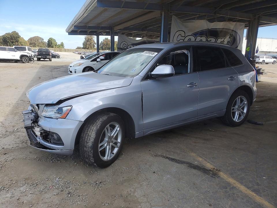 2016 Audi Q5 VIN WA1L2AFP1GA075032 COPART salvage auction — FRONT END, Ca - Salvage Certificate, sold $1,550 on 2026-07-16 (photo 1)