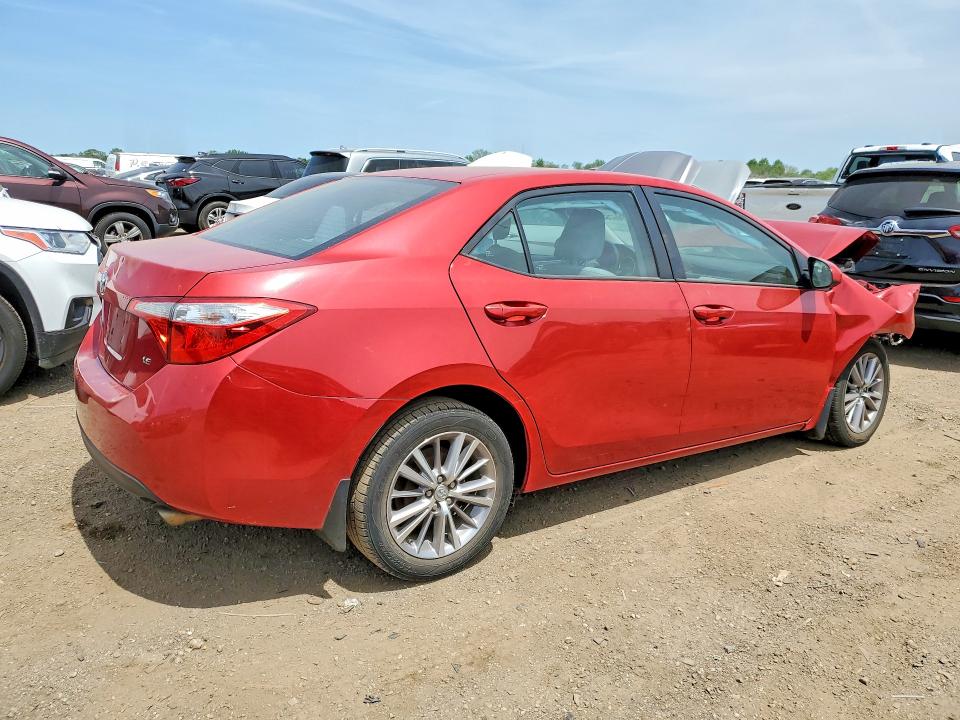 2015 Toyota Corolla VIN 2T1BURHE8FC422503 COPART salvage auction — FRONT END, Il - Salvage Certificate, sold $900 on 2026-07-09 (photo 3)