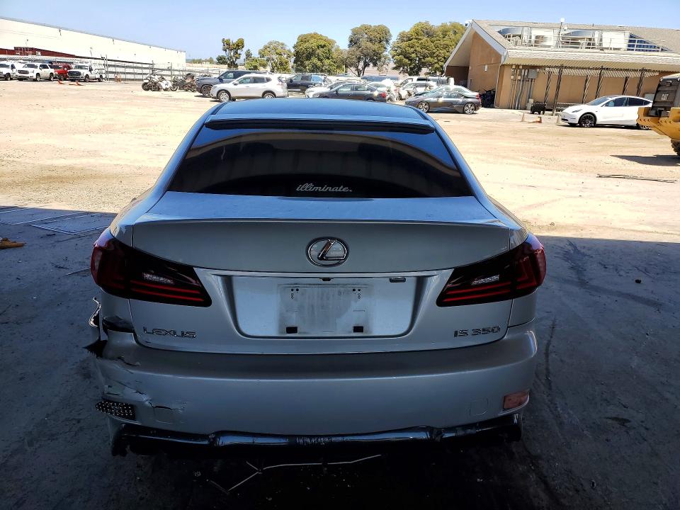 2006 Lexus Is 350 VIN JTHBE262765000974 COPART salvage auction — REAR END, Ca - Salvage Certificate, sold $3,500 on 2026-07-09 (photo 6)