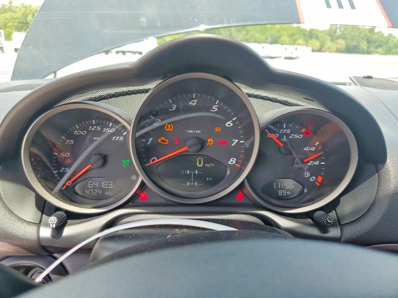 2009 Porsche Cayman VIN WP0AA29849U760749 COPART salvage auction — FRONT END, FL - CERT OF TITLE SLVG REBUILDABLE, sold $3,600 on 2026-07-27 (photo 9)