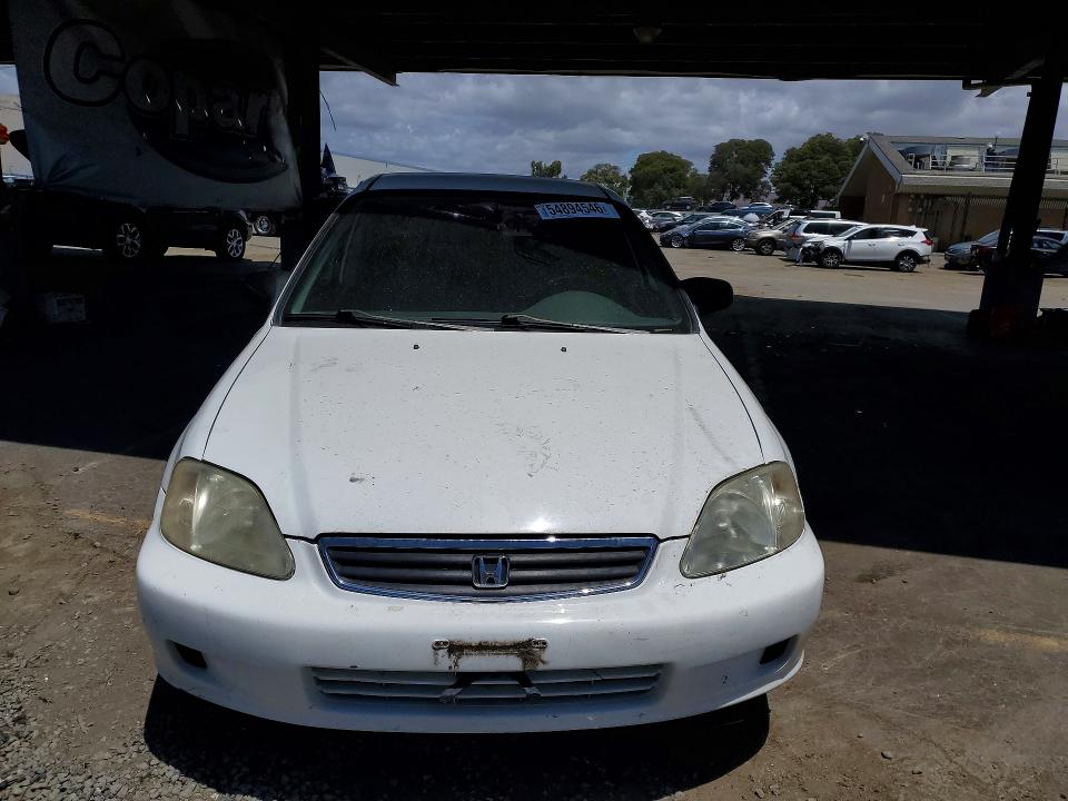 1999 Honda Civic VIN 2HGEJ6675XH553065 COPART salvage auction — SIDE, CA - SALVAGE CERTIFICATE, sold $100 on 2026-07-09 (photo 5)