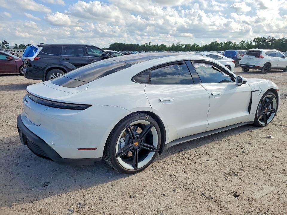 2021 Porsche Taycan VIN WP0AB2Y19MSA45989 COPART salvage auction — FRONT END, Tx - Salvage Vehicle Title, sold $24,600 on 2026-07-07 (photo 3)