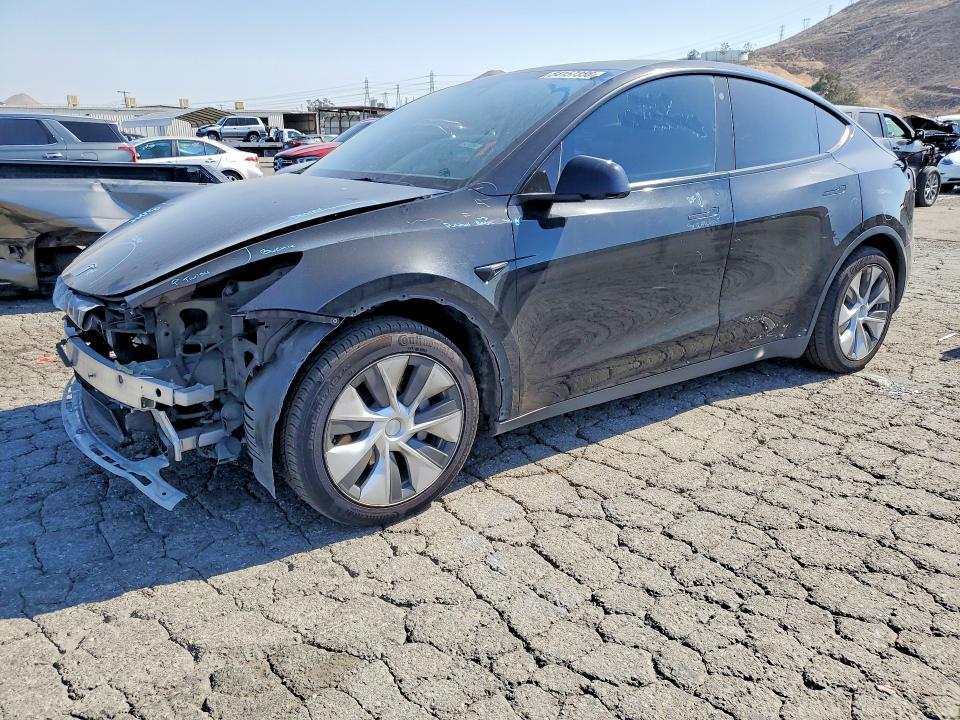 2021 Tesla Model y VIN 5YJYGDEE0MF146688 COPART salvage auction — FRONT END, Ca - Salvage Certificate, sold $7,500 on 2026-07-20 (photo 1)