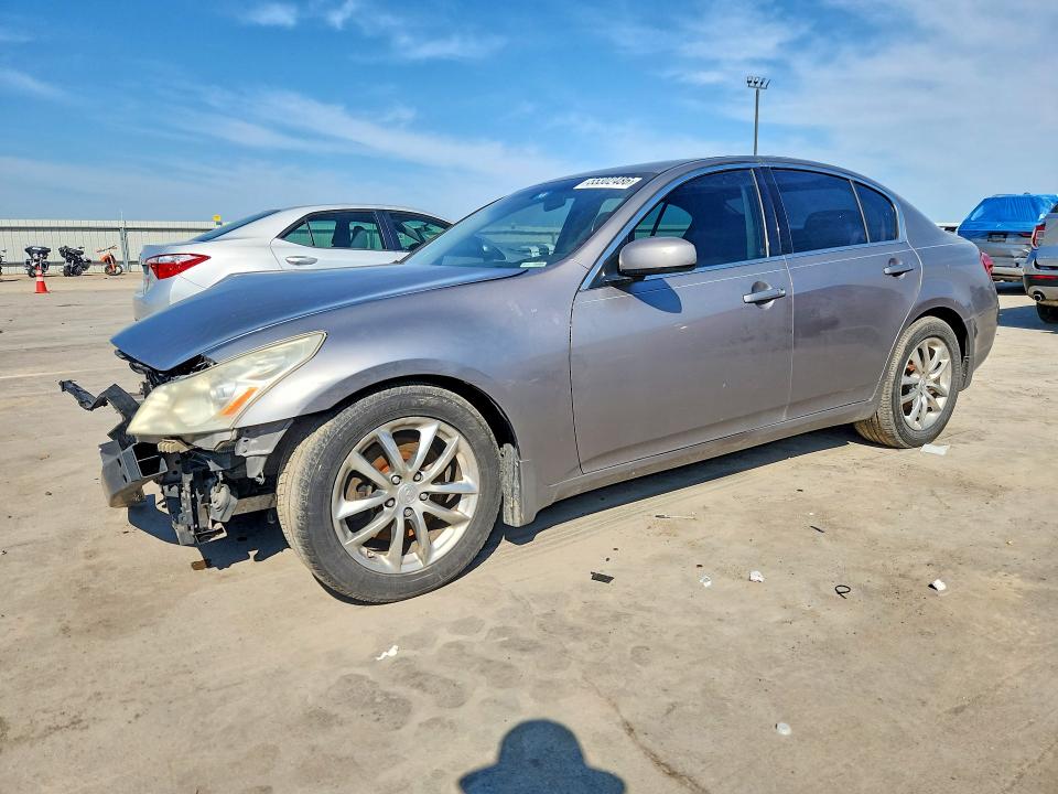 2008 Infiniti G35 VIN JNKBV61E38M226205 COPART salvage auction — FRONT END, TX - BONDED TITLE - SALVAGE, sold $475 on 2026-07-23 (photo 1)