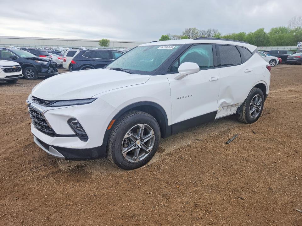 2024 Chevrolet Blazer VIN 3GNKBCR48RS165222 COPART salvage auction — SIDE, Mi - Certificate Of Title, sold $11,100 on 2026-07-22 (photo 1)