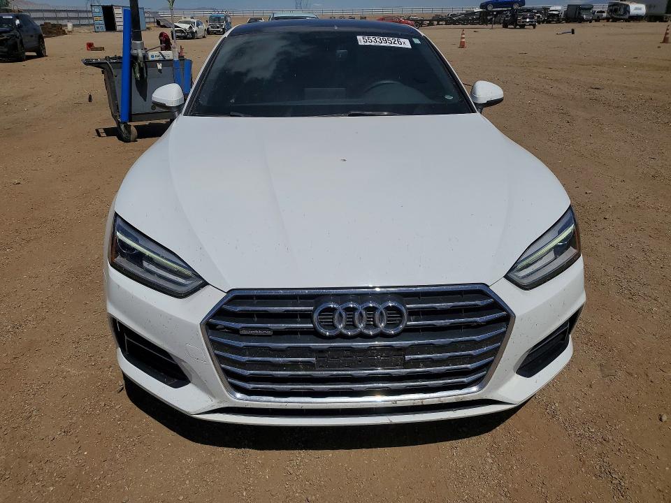 2018 Audi A5 VIN WAUNNAF5XJA000659 COPART salvage auction — REAR END, Ca - Salvage Certificate, sold $6,600 on 2026-07-06 (photo 5)