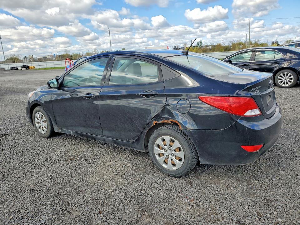2016 Hyundai Accent VIN KMHCT4AE4GU983804 COPART salvage auction — REAR END, On - Permit Salvage, sold $250 on 2026-07-28 (photo 2)