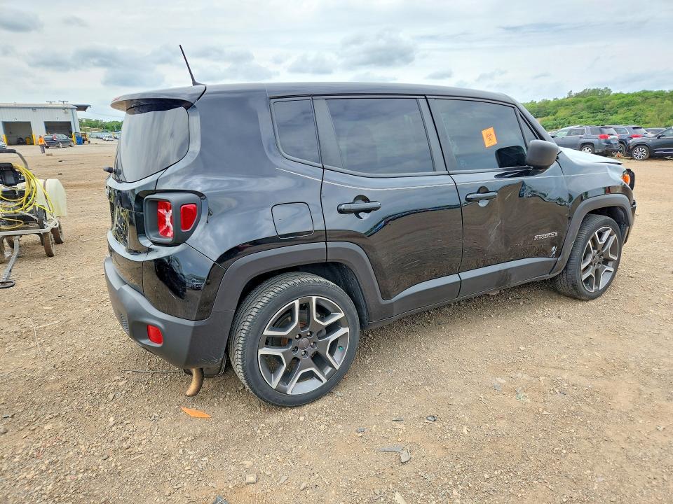 2020 Jeep Renegade VIN ZACNJAAB2LPM27765 COPART salvage auction — FRONT END, Il - Salvage Certificate, sold $475 on 2026-07-24 (photo 3)