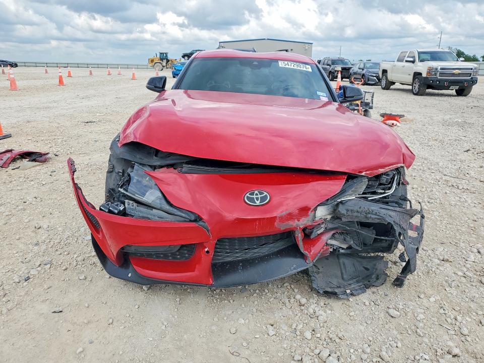 2021 Toyota Supra VIN WZ1DB2C01MW036755 COPART salvage auction — FRONT END, Tx - Salvage Vehicle Title, sold $1,800 on 2026-07-23 (photo 5)