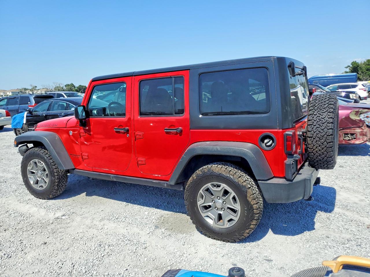 2017 Jeep Wrangler Unlimited VIN 1C4BJWFG5HL632015 COPART salvage auction — Front End, FL - CERT OF TITLE SLVG REBUILDABLE, sold $9,600 on 2026-07-07 (photo 2)
