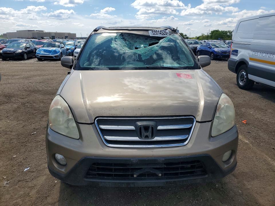 2006 Honda Cr-v VIN JHLRD78966C014860 COPART salvage auction — ROOF, Ia - Cert Of Title-Salvage Title, sold $80 on 2026-07-10 (photo 5)